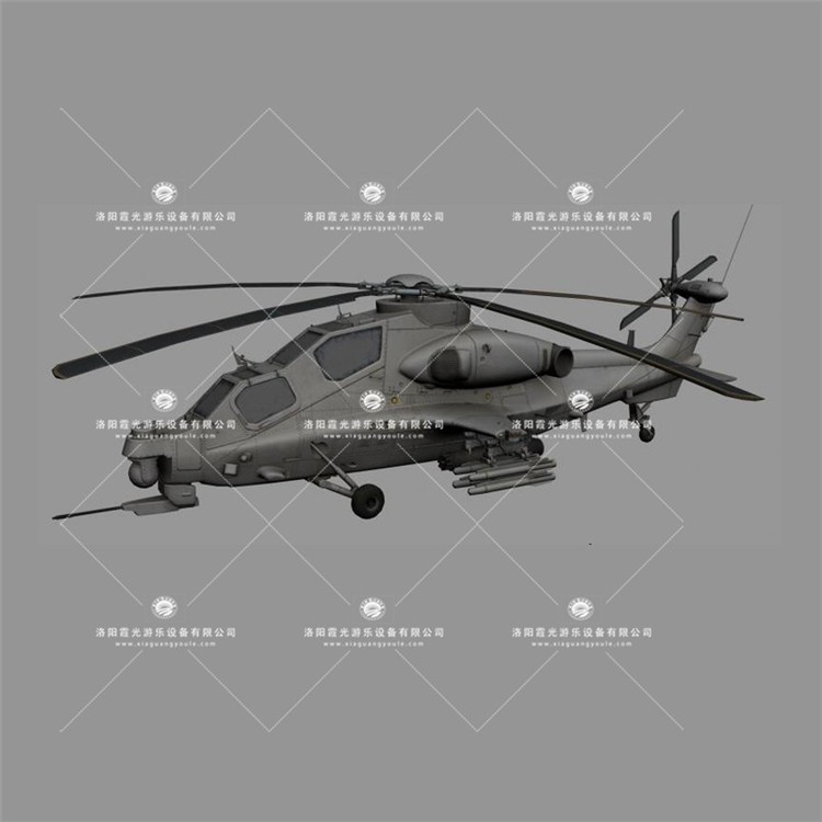 南皮武装直升机3D模型